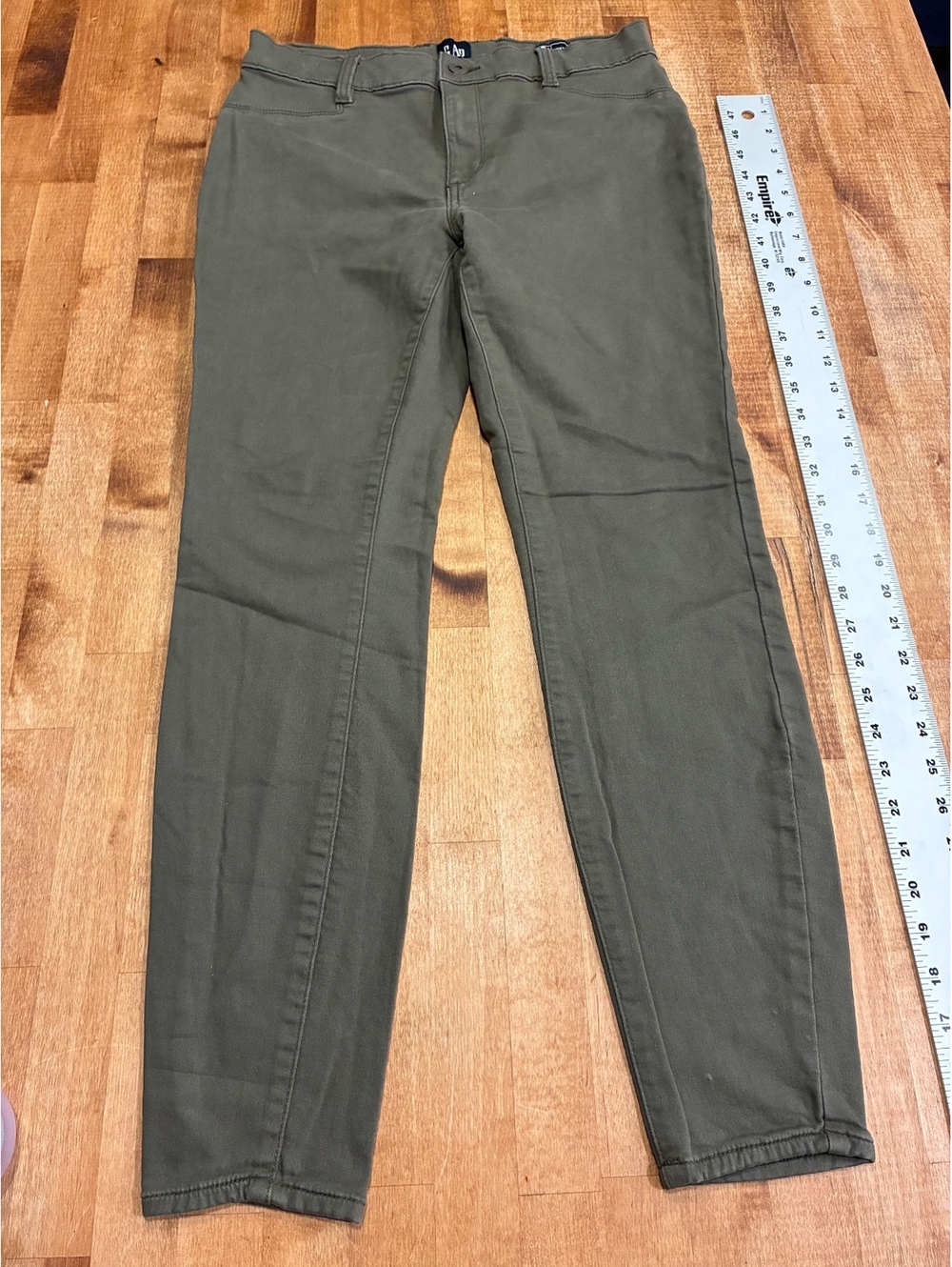 GAP Women's Stretch Skinny Pants Size 8 Olive Green